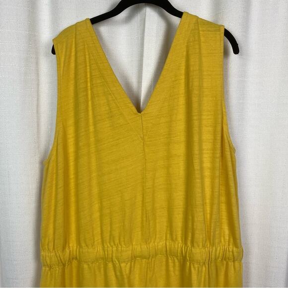 LOFT Plus Yellow Cotton V Neck Romper Sz.22W NWT - Picture 11 of 15
